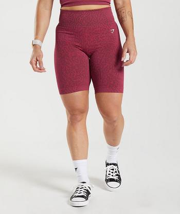 Dámské Šortky Gymshark Adapt Animal Seamless Cycling Růžové Hnědé | CZ 3855XYU